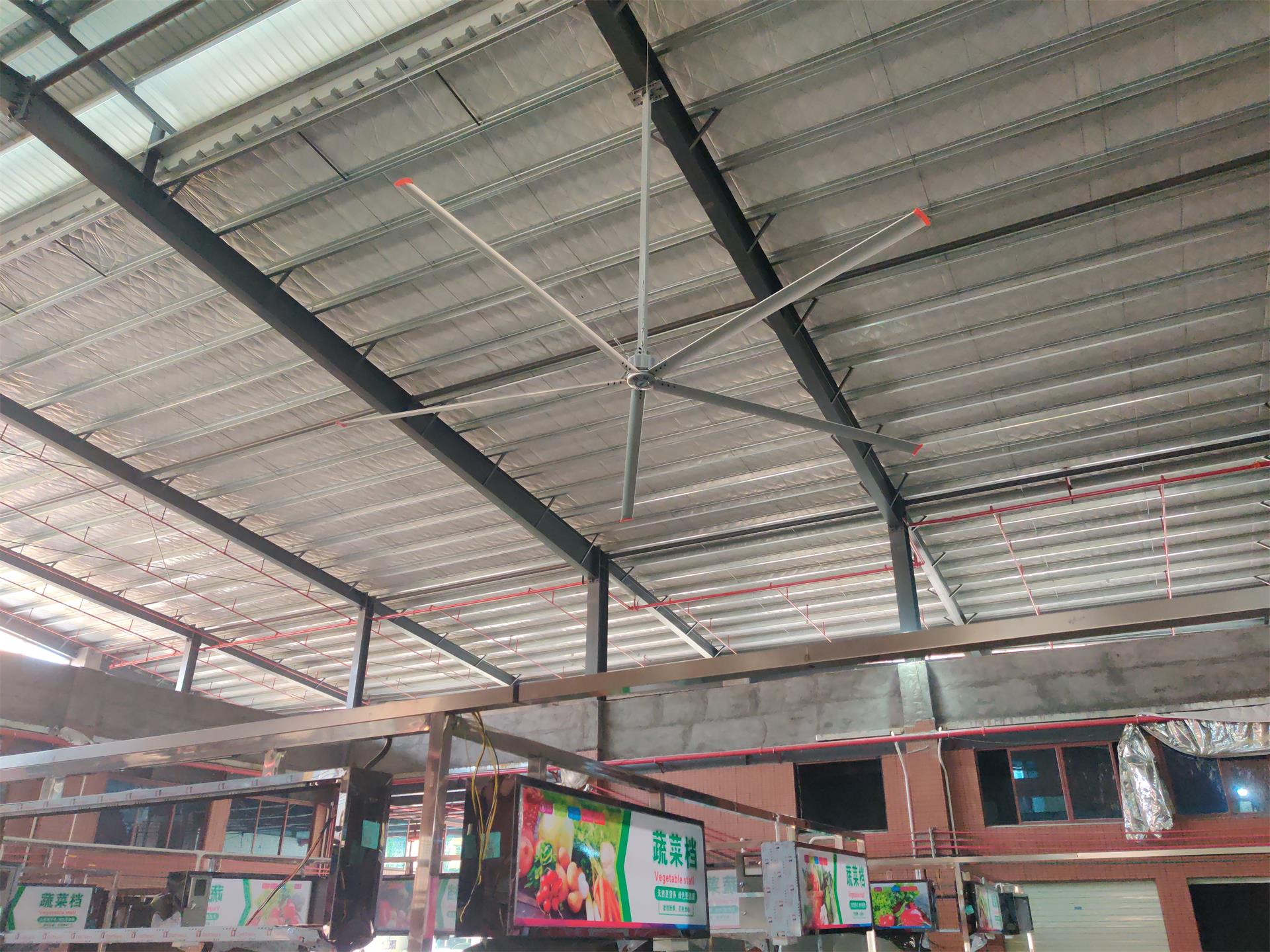 農(nóng)貿(mào)市場(chǎng)通風(fēng)降溫有沒有解決辦法？既能改善環(huán)境又節(jié)能環(huán)保