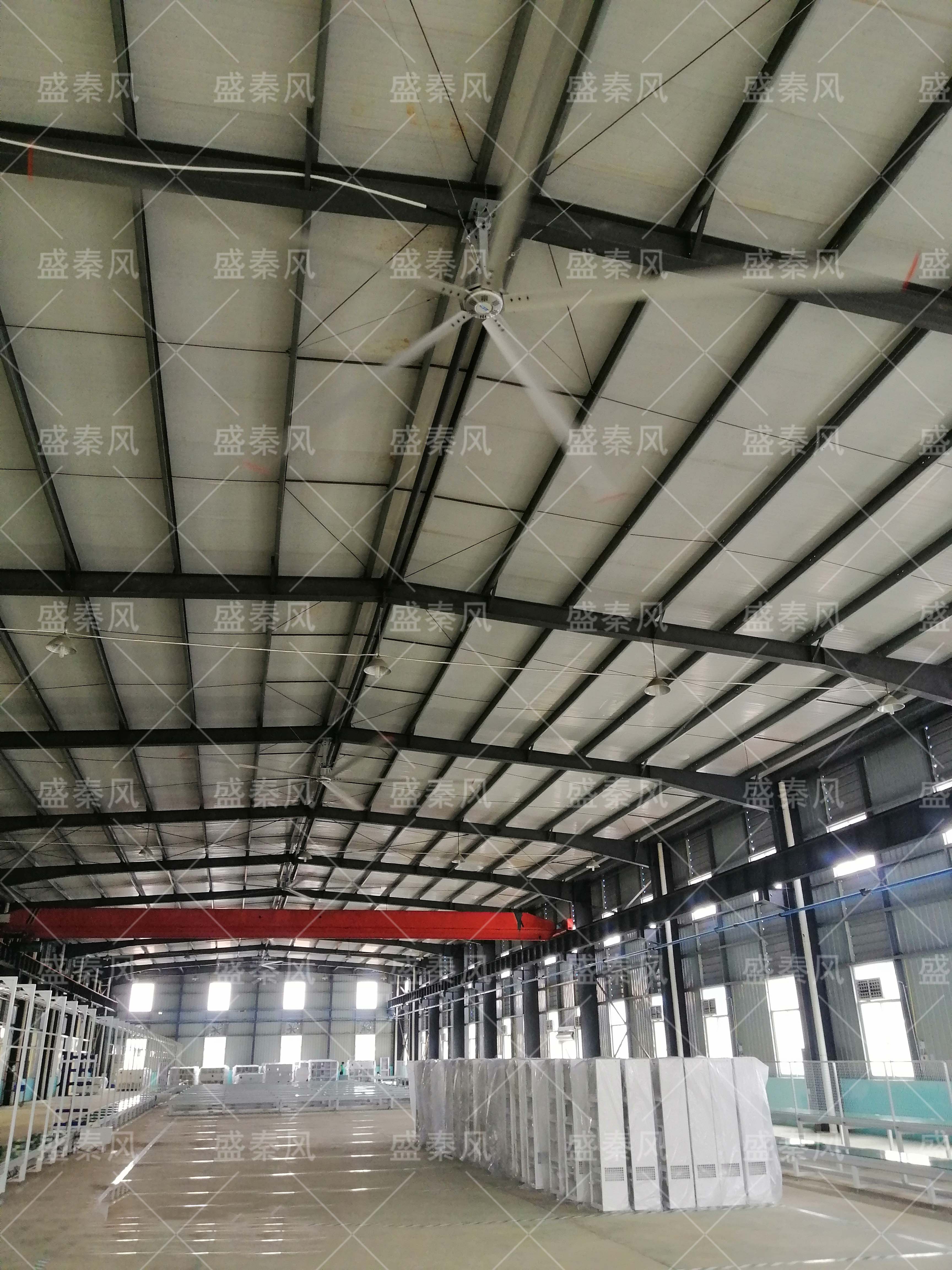 咸寧某機械廠“扇機組合”通風(fēng)降溫工程