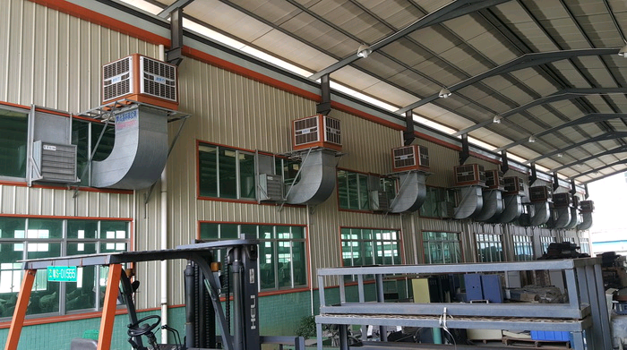 襄陽某家制衣廠環(huán)?？照{(diào)安裝案例